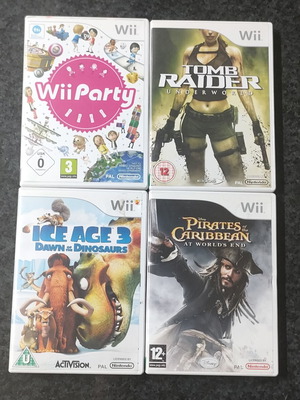 Nintendo Wii game bundle, 4 titles with manuals