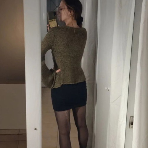 Knitted brown cardigan like new
