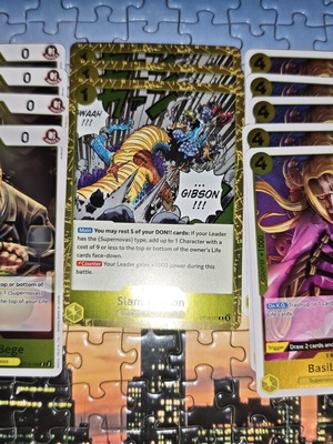 One Piece yellow cards, set of 12
