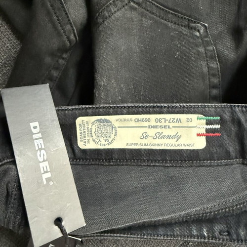 Diesel women's jeans new, size S, black cotton