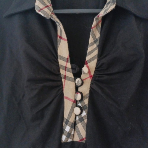Burberry blouse used, slim fit, size M, black