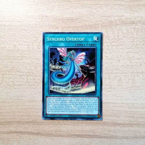 Yu-Gi-Oh! Synchro Overtop 1st Edition Common Card 2024 Near Mint