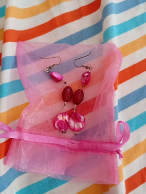 Long earrings new, unused in pouch