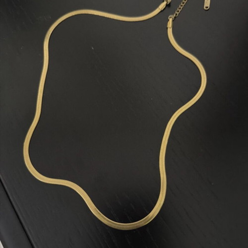 Gold-plated stainless steel necklace new