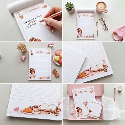 A5 Notebook with 50 Sheets and Stickers new