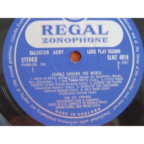 The Joy Strings Carols Around The World vinyl used