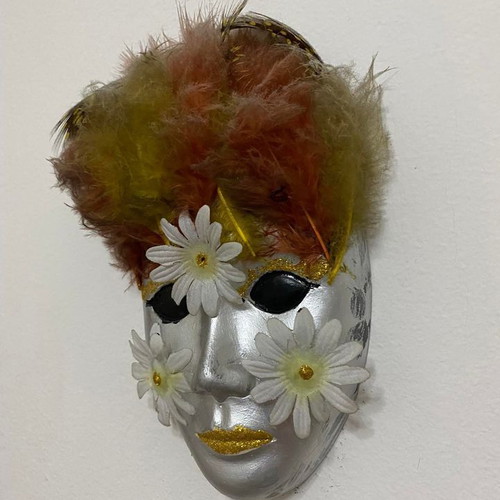 Handmade decorative wall masks for Halloween and Carnival