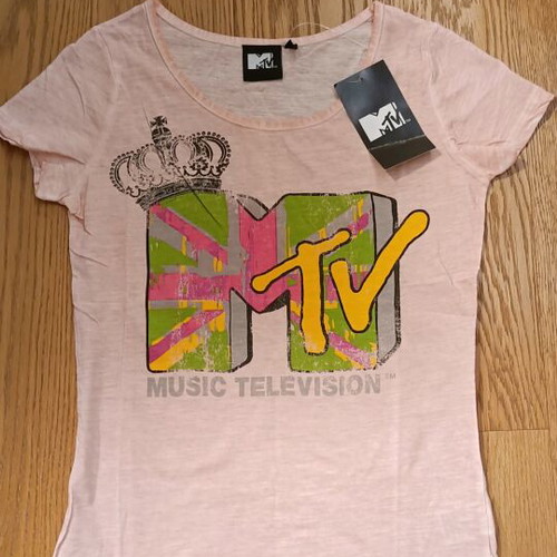 MTV Collectible Pink T-Shirt New, Size S