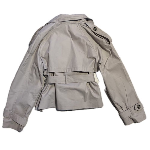 Bershka Viral Short Trench Coat Medium New Beige