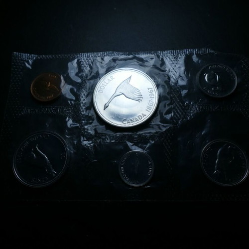 Canada 1967 silver coin set in original mint packaging