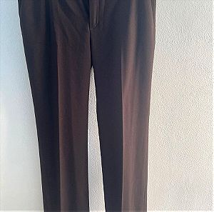 Σκούρο καφέ vintage παντελόνι Zara