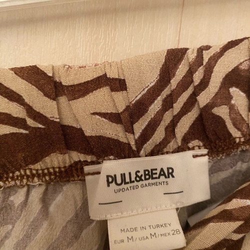 Pull & Bear pants used, size M, beige and brown, see through
