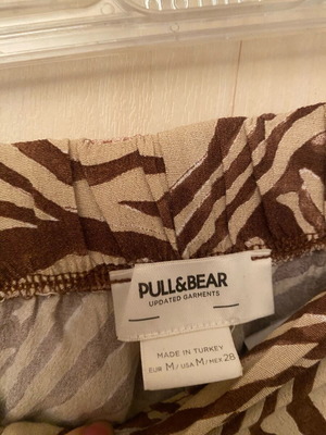 Pull & Bear pants used, size M, beige and brown, see through