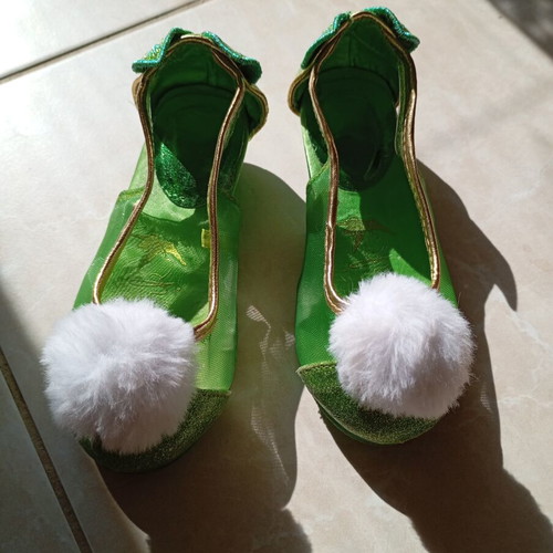 Tinker Bell Shoes Disney used, size 22-23