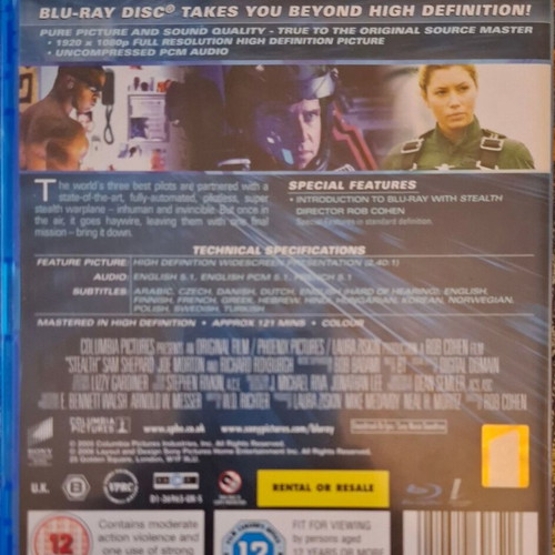 Stealth Blu-ray like new with Greek subtitles