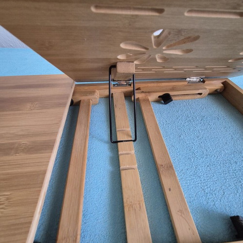 Wooden folding bamboo laptop and bed table