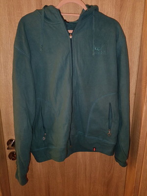 Hooded sweatshirt jacket like new, blue, size XXL