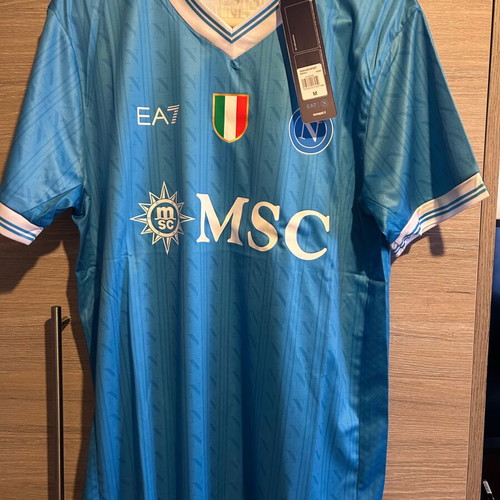 Napoli football jersey official replica, new, size M