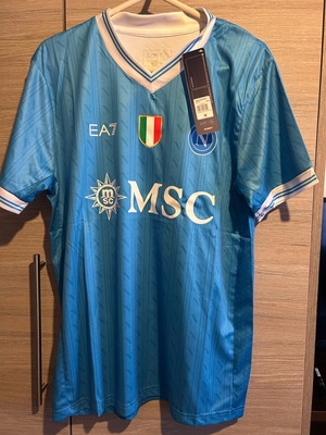 Napoli football jersey official replica, new, size M