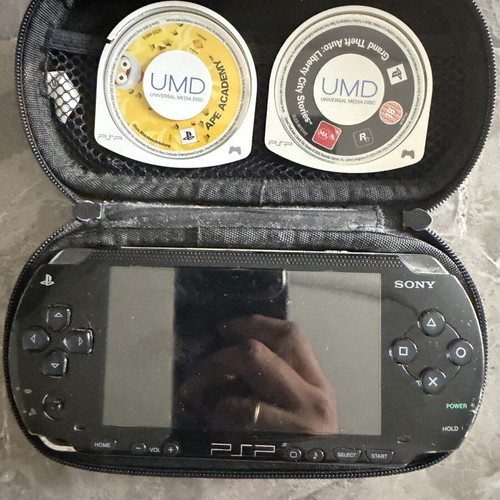 PSP 1000 bundle with Ape Academy and Grand Theft Auto Liberty City Stories games