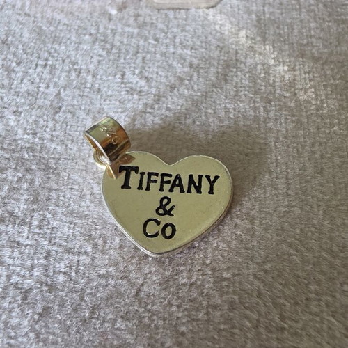 Tiffany heart pendant silver 925, used, gold color