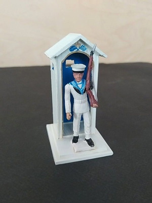Greek Military Figurine Athina Sailor with Guard Post like new