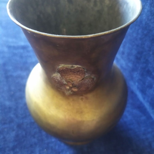 Vintage brass vase 19 cm height used