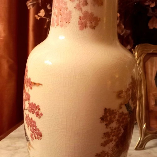 Satsuma gold vase used, height 0.36 m