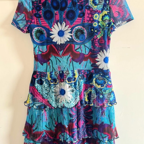 Desigual Lacroix Exeter mini dress new, colorful psychedelic pattern