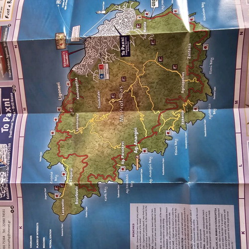Blue Star Ferries Island Maps like new, pack