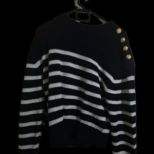 H&M sweater new, size M, black and white