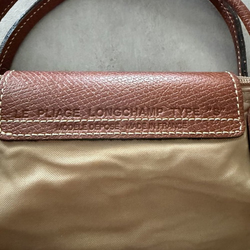 Longchamp Le Pliage small handbag, beige