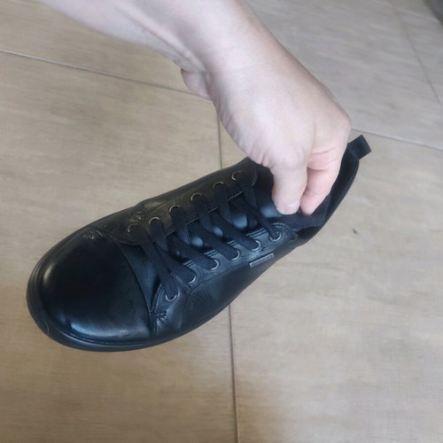 Ecco leather sneakers black size 40 like new