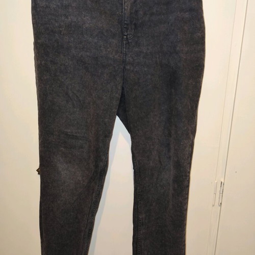 Jean pants black women's EUR 46 XXXL like new