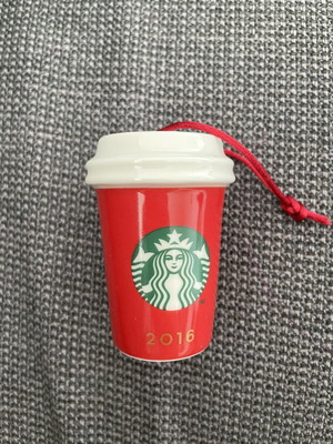Συλλεκτικό Χριστουγεννιάτικο Στολίδι Starbucks 2016 κεραμικό