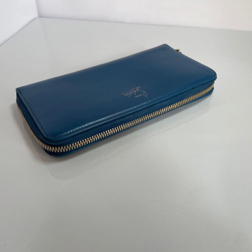Christian Louboutin leather wallet used, blue