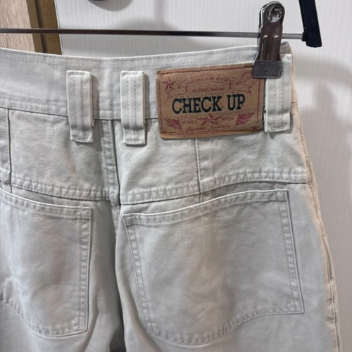 Beige wide mom fit jeans like new, size M 38 10