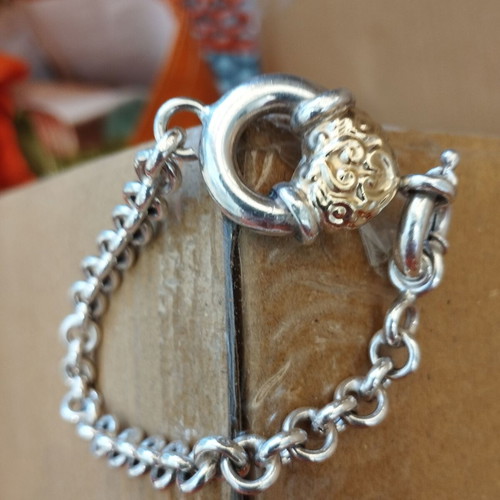 Bracelet 750 925 like new, gold and silver
