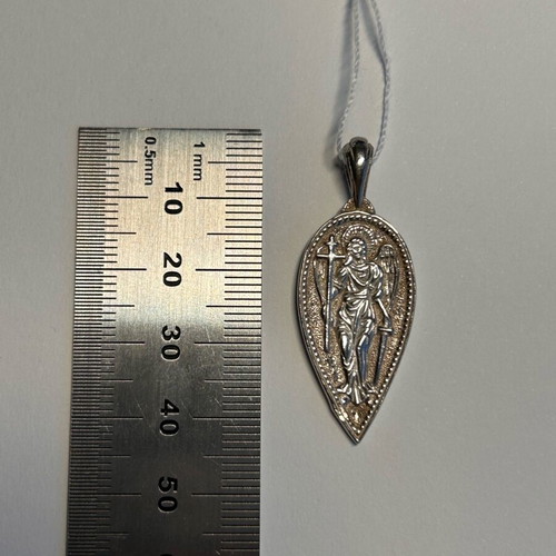 925 Sterling Silver Archangel Pendant new