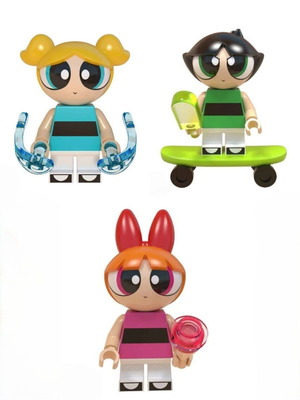 Powerpuff Girls minifigures new, set of three