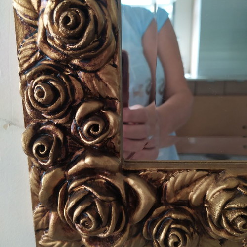 Mirror with gold leaf 62x82 cm from Florence new