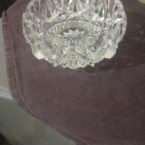 Crystal ashtray like new