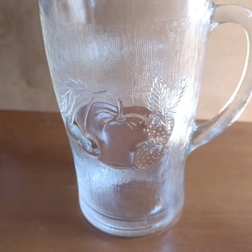 Vintage crystal pitcher like new, 21 cm height