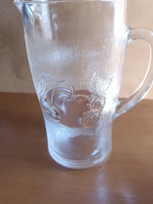 Vintage crystal pitcher like new, 21 cm height