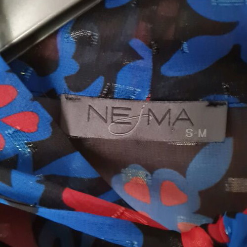 Nema shirt-blouse new, small/medium, black with gold threads