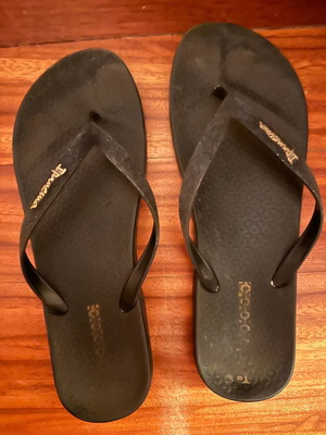Ipanema flip flops used, size 39, black