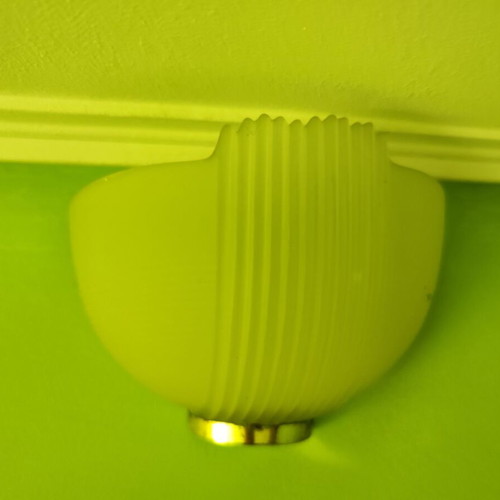 2 glass wall lamps - they have glass with sandblasting - 30 euros each - both together 50 euros