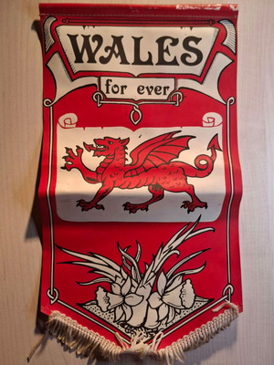 Small Wales banner used, official replica