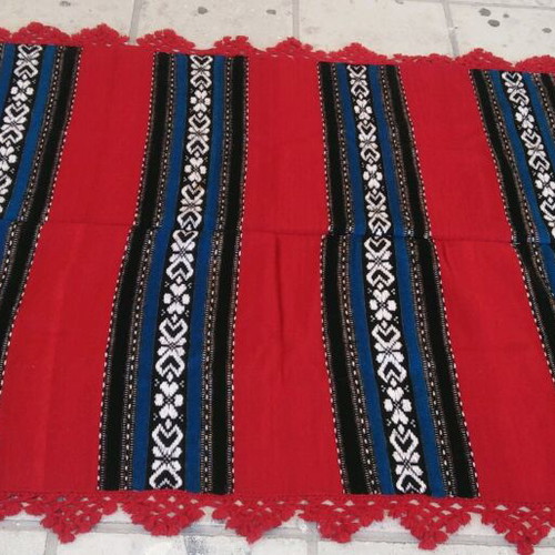 Handmade wool traditional bed cover like new 2.00x1.30