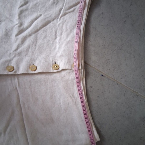 Vintage mini skirt with buttons like new, white, Sting